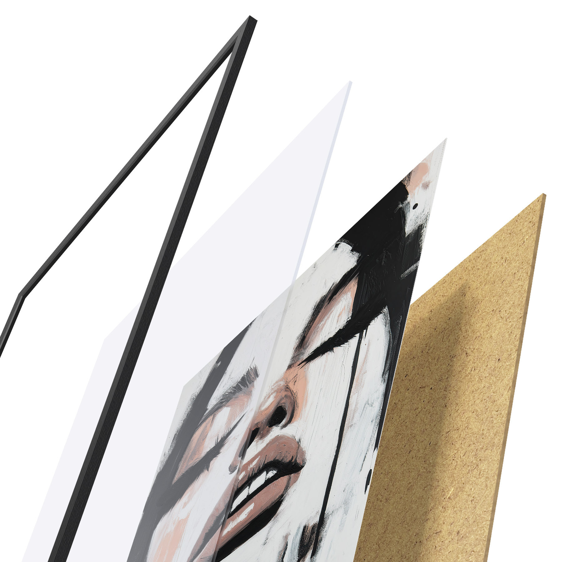 Affiche Portrait abstrait f51000