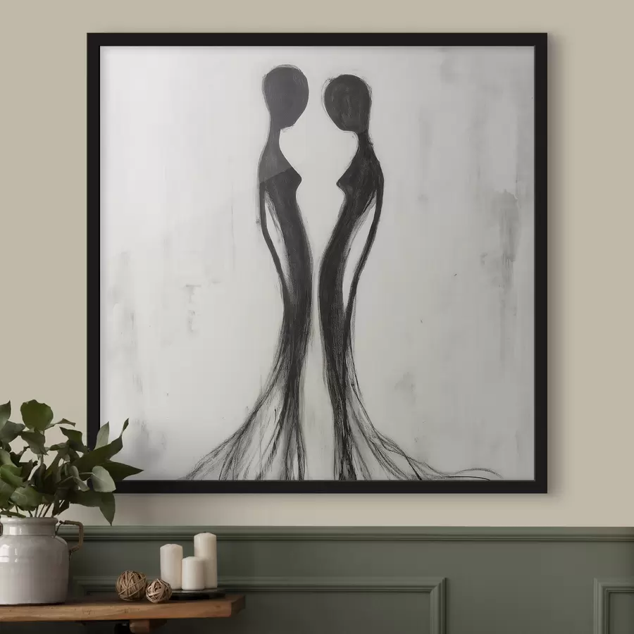 Papier peint photo Silhouettes féminines abstraites f51004