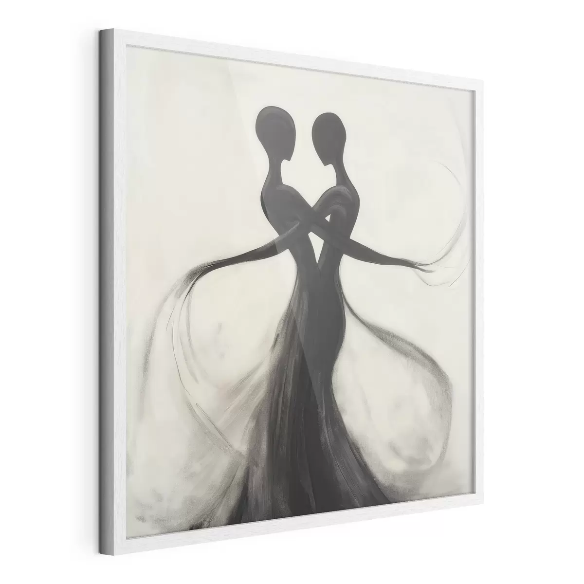 Poster Abstracte, met elkaar verweven silhouetten f51005