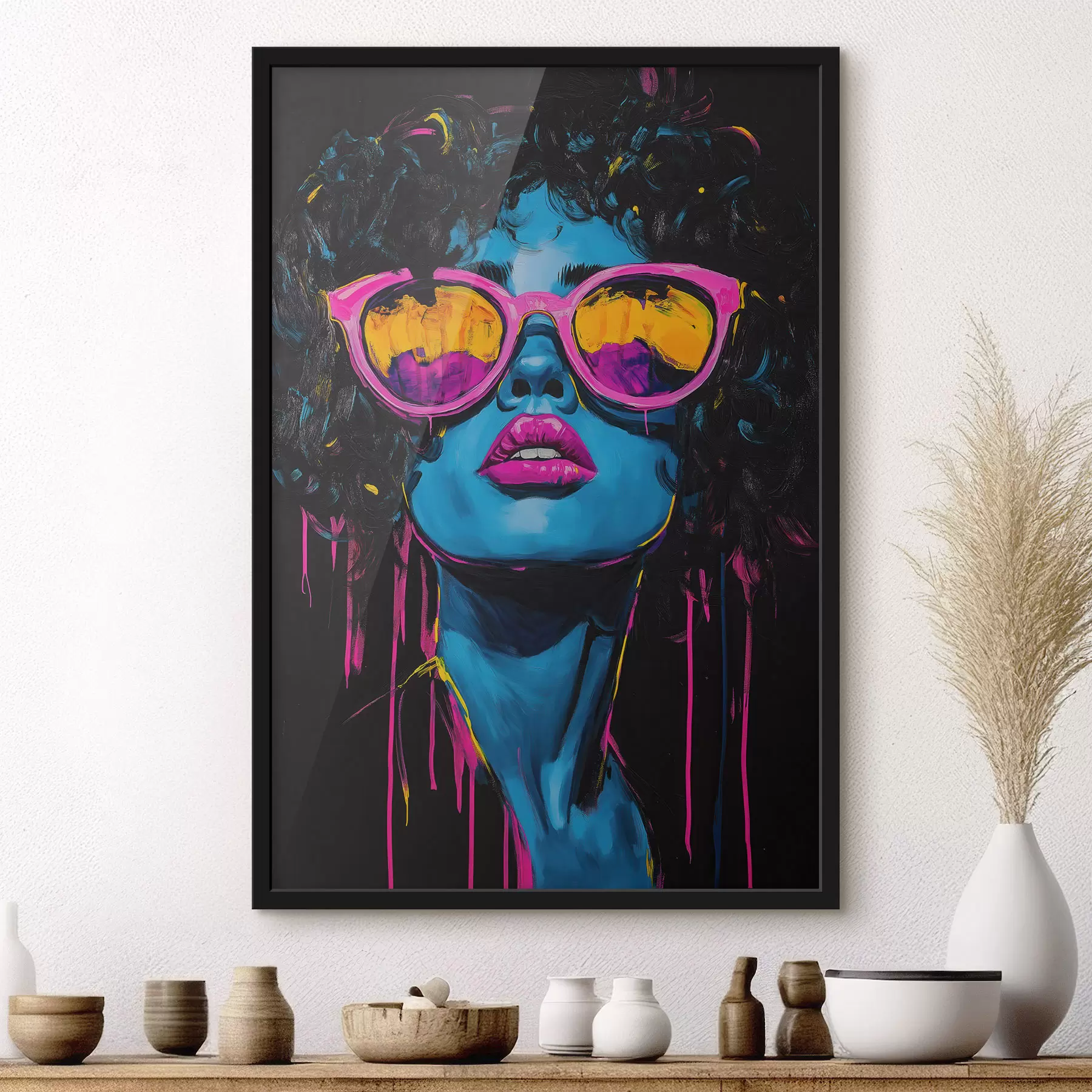 Papier peint photo Visage et mouvement f51009