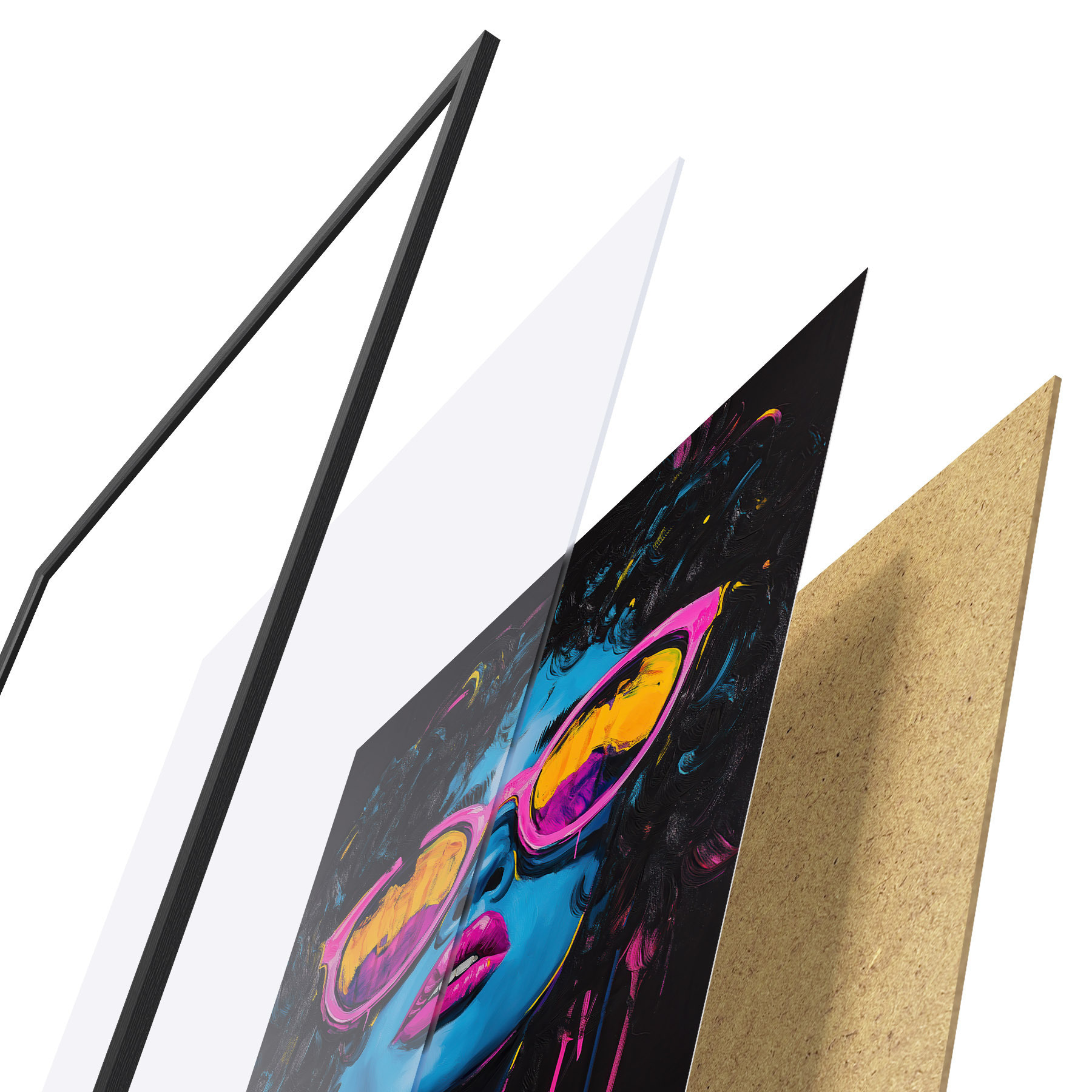 Affiche Portrait abstrait f51009