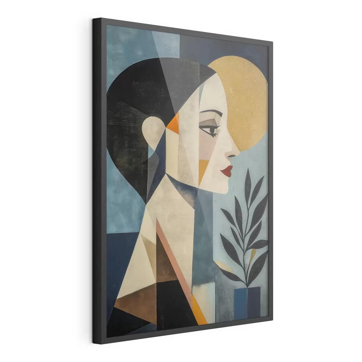 Poster Geometrisch profiel f51010
