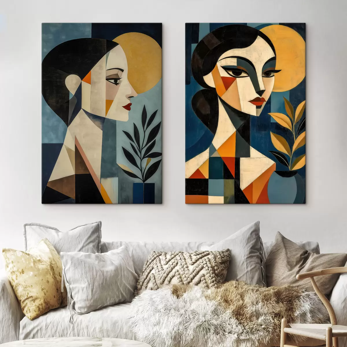  Peintures Portraits géométriques abstraits m31072