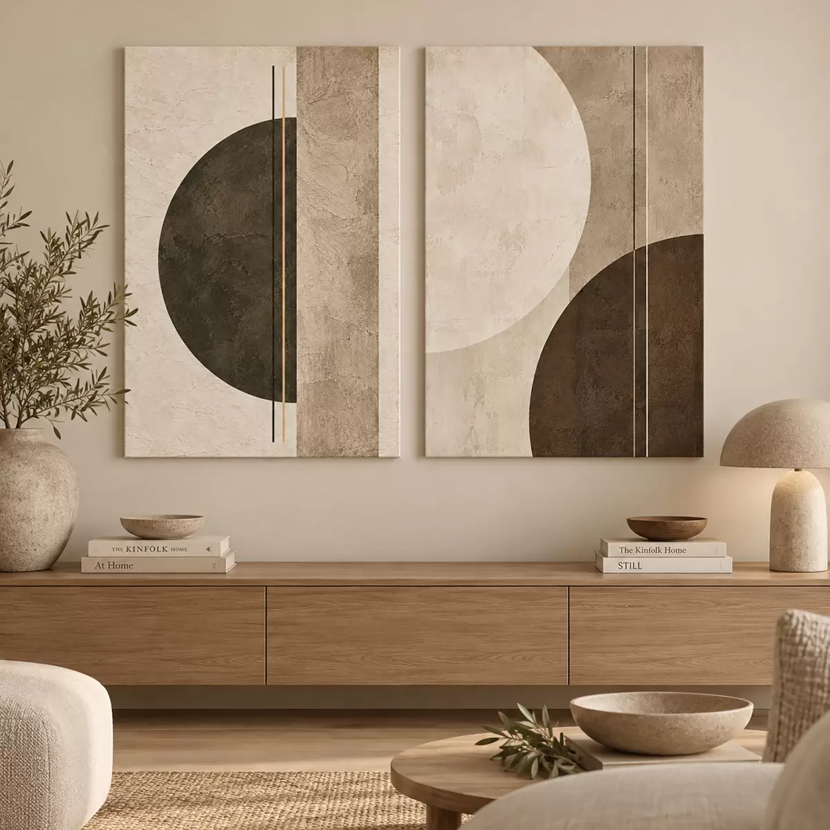  Schilderijen De geometrie van de rust m31056