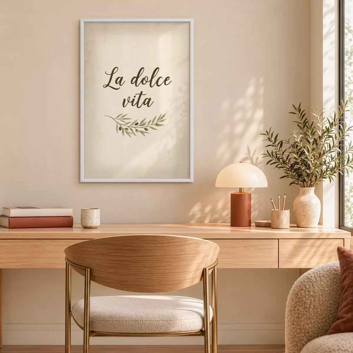 Poster Vrouwelijkheid in lijnen f50894