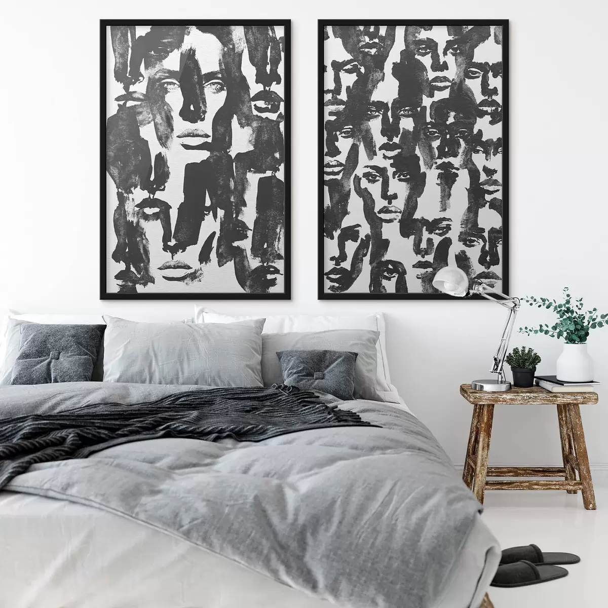 Poster Abstracte gezichten d31035