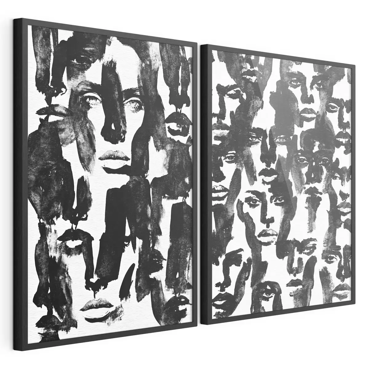 Poster Abstracte gezichten d31035