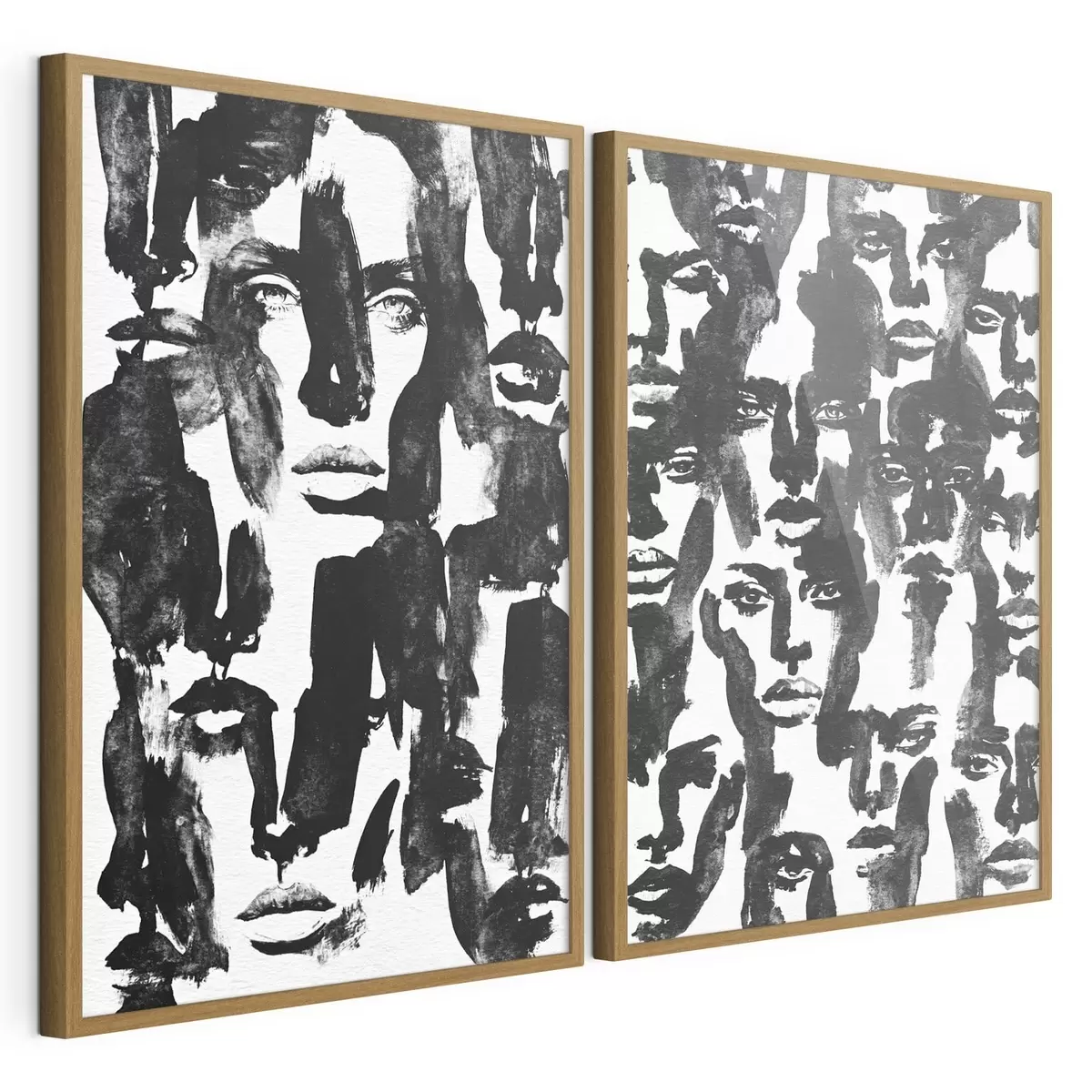 Poster Abstracte gezichten d31035