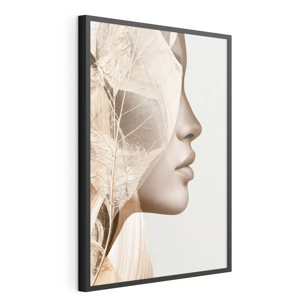 Poster Abstract portret van een vrouw f50865