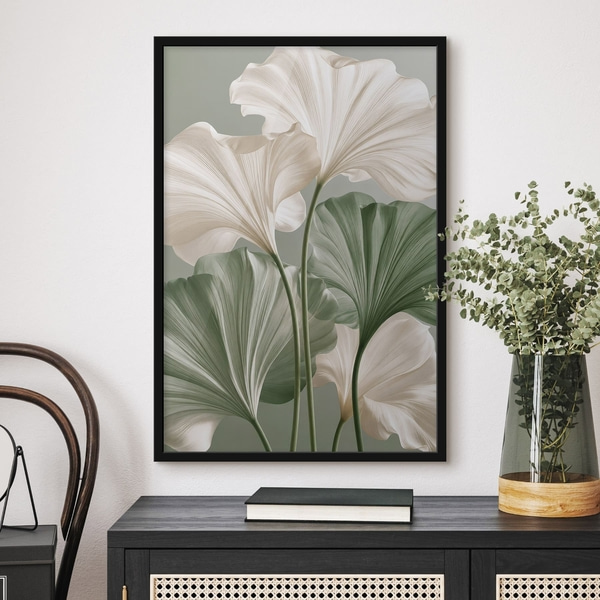 Poster Delicate bladeren, Posters Natuur, f50867bk : Uwalls