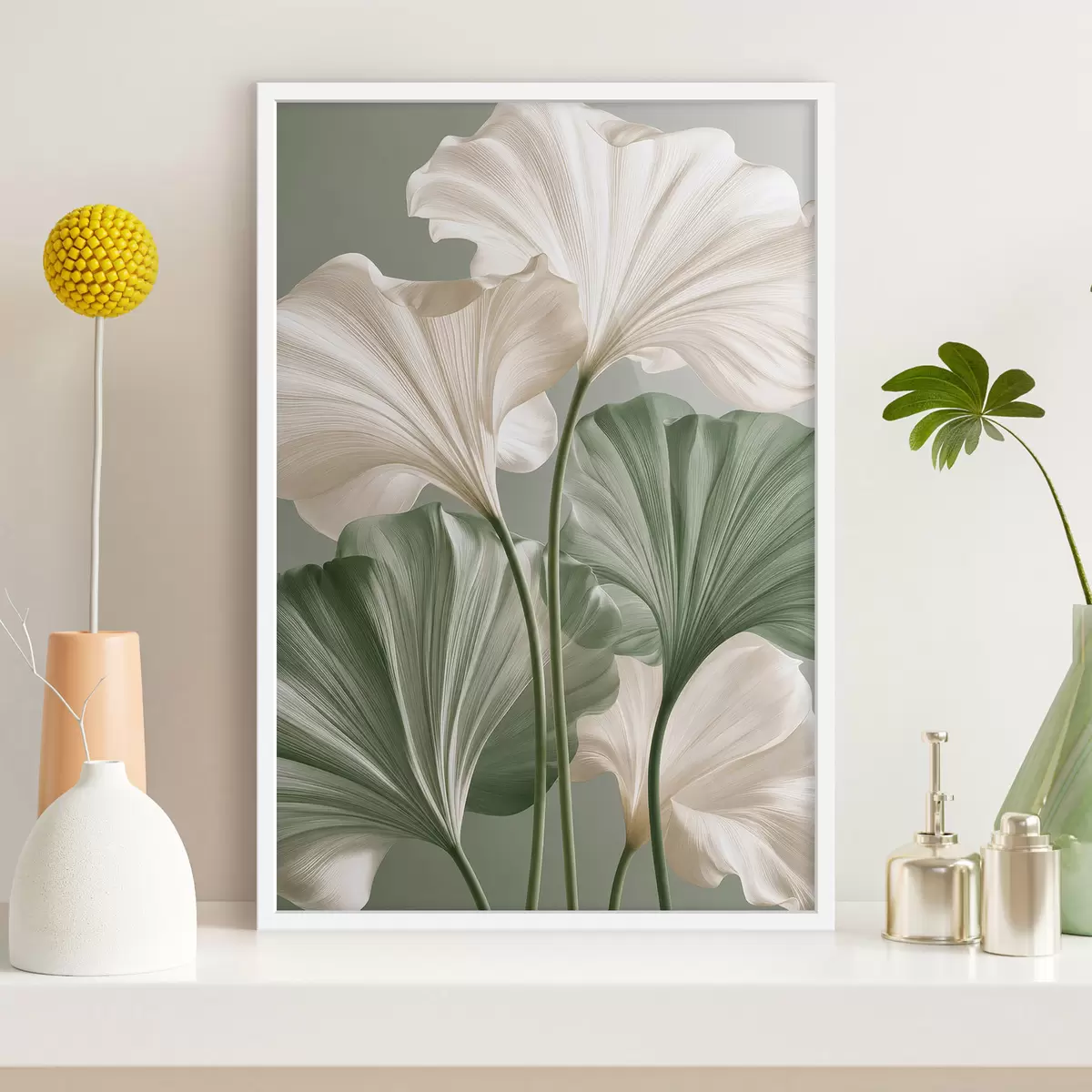 Poster Delicate bladeren f50867