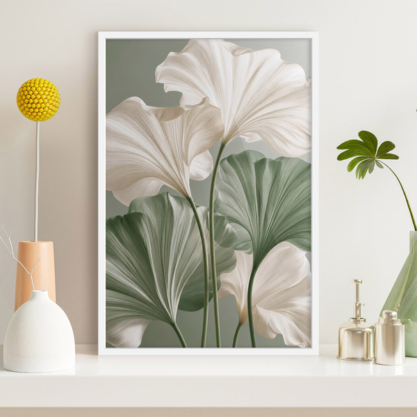 Poster Delicate bladeren, Posters Natuur, f50867wh : Uwalls