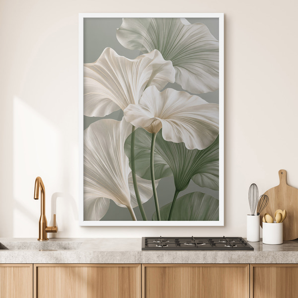 Poster Delicate bladeren, Posters Natuur, f50868wh : Uwalls