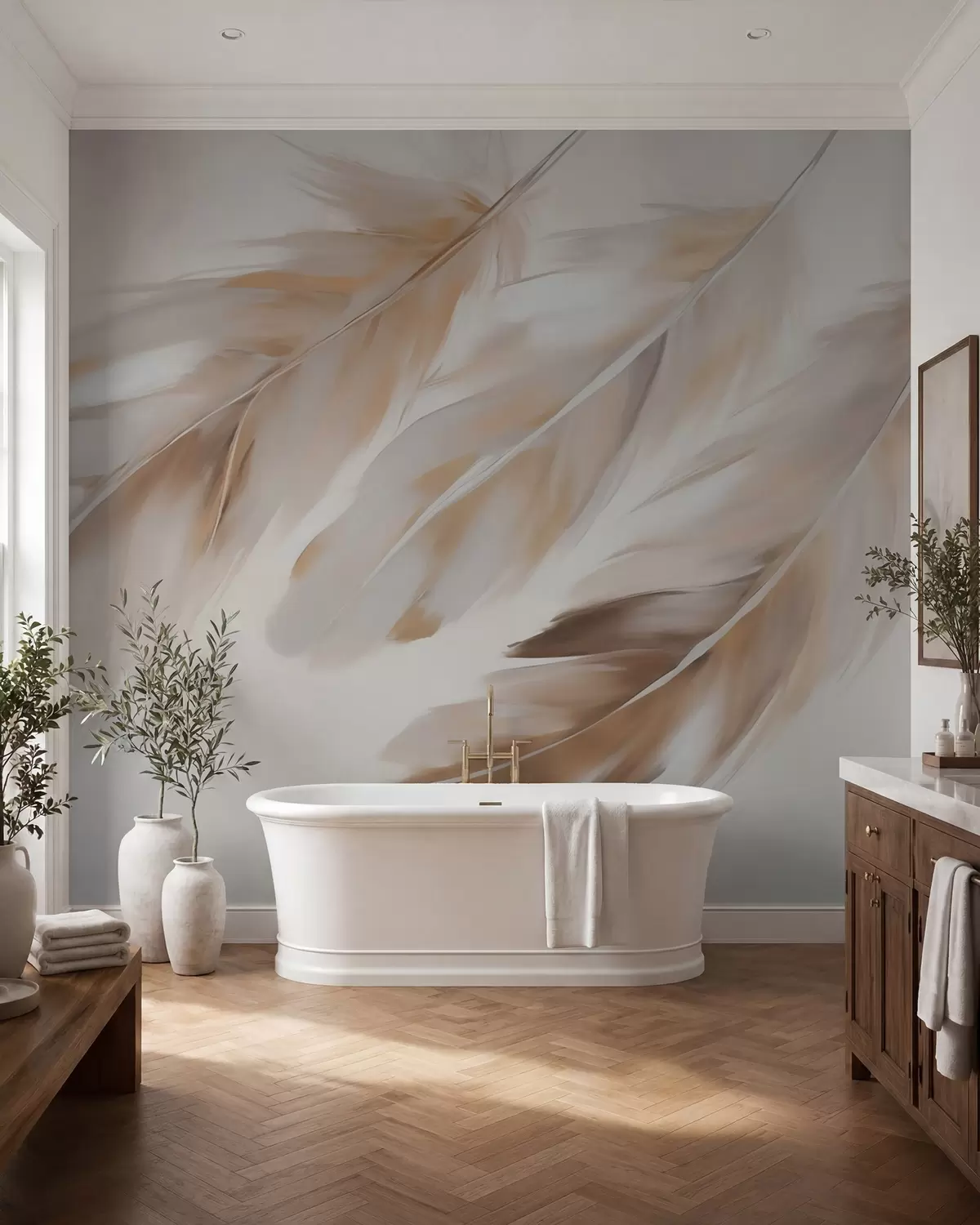 Fotobehang Abstracte veren w05991