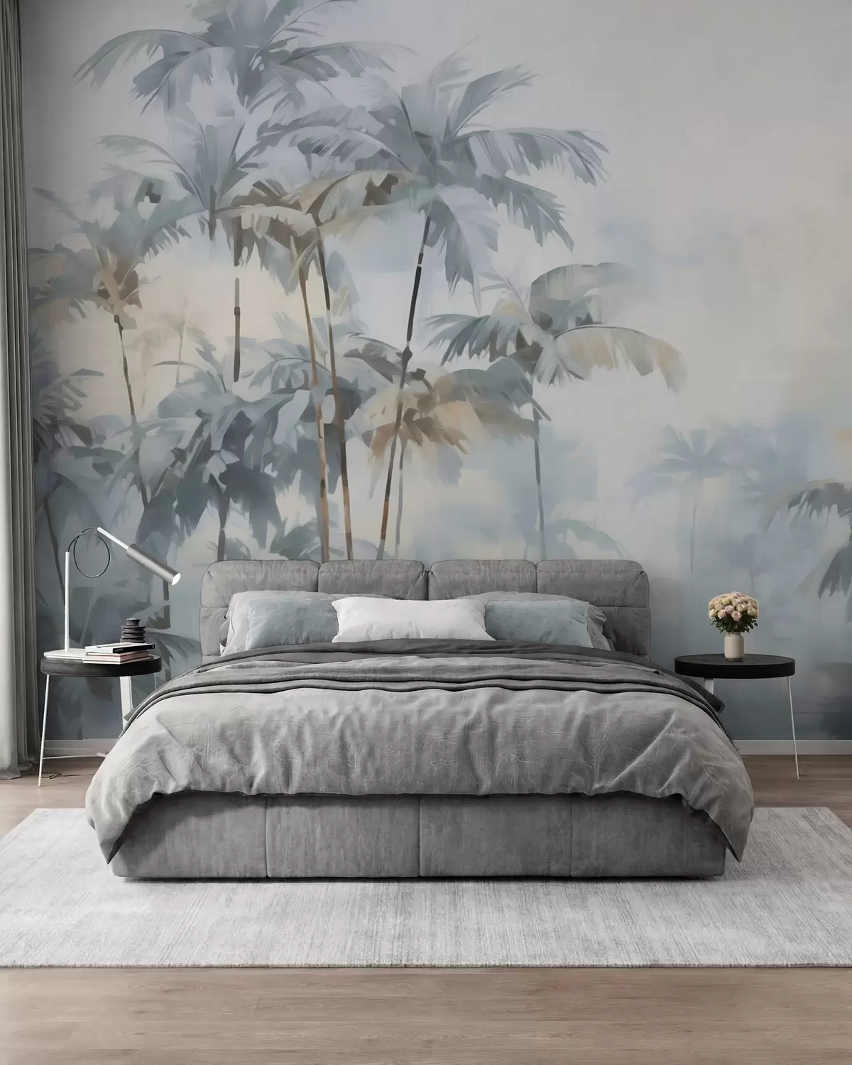 Fotobehang Abstracte palmbomen w05994