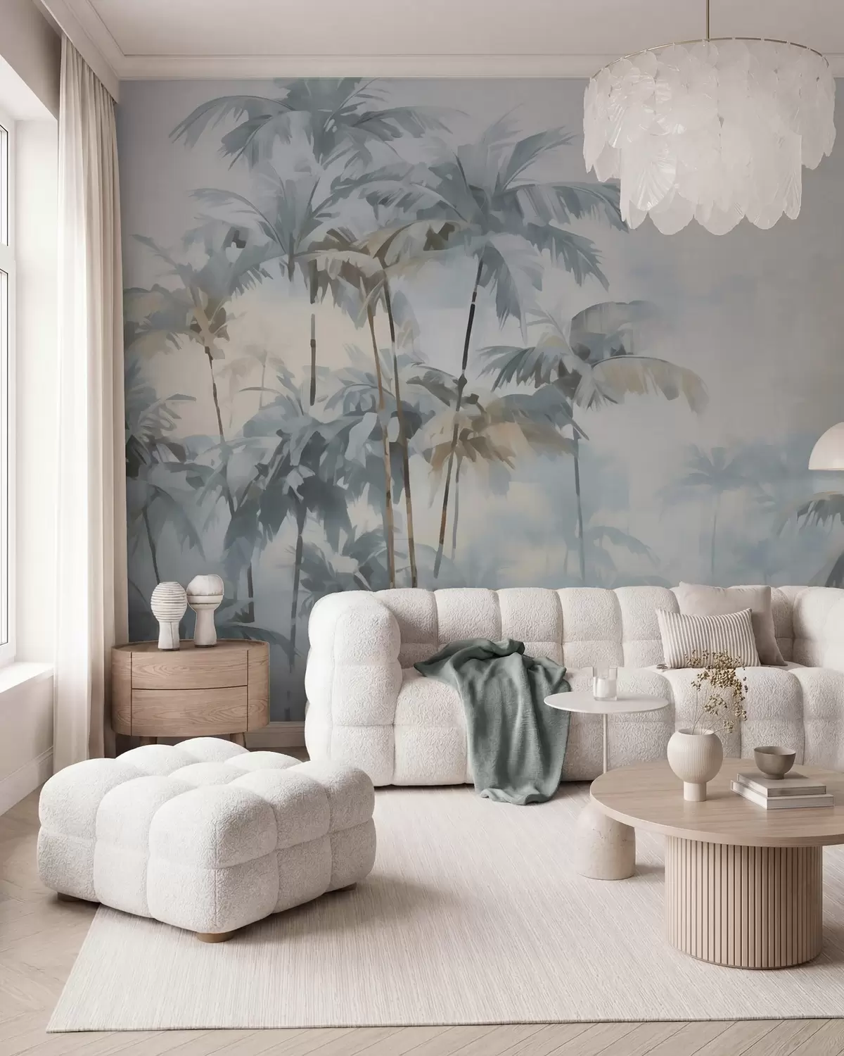 Fotobehang Abstracte palmbomen w05994