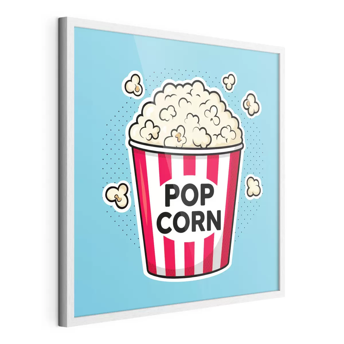 Affiche L'heure du goûter avec du délicieux pop-corn f50791