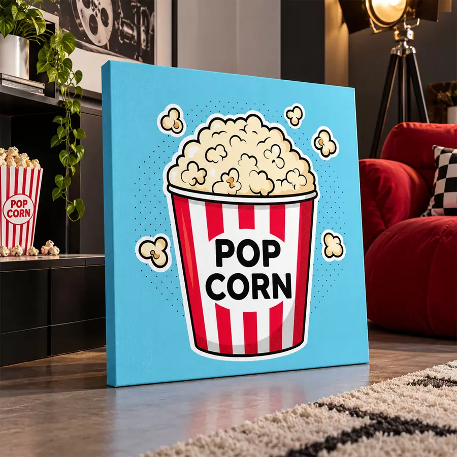 Fotobehang Tussendoortje met heerlijke popcorn s50791