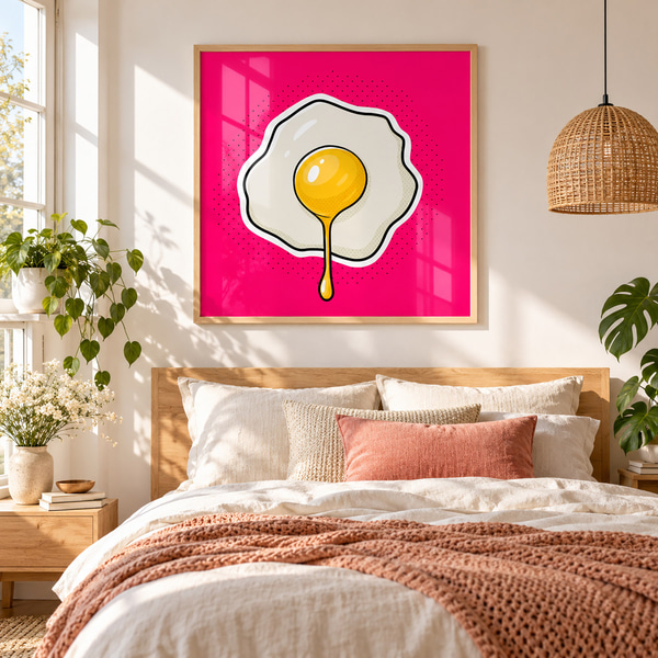 Affiche Un délicieux petit-déjeuner avec des œufs au plat, Posters nourriture et boissons, f50788wo : Uwalls