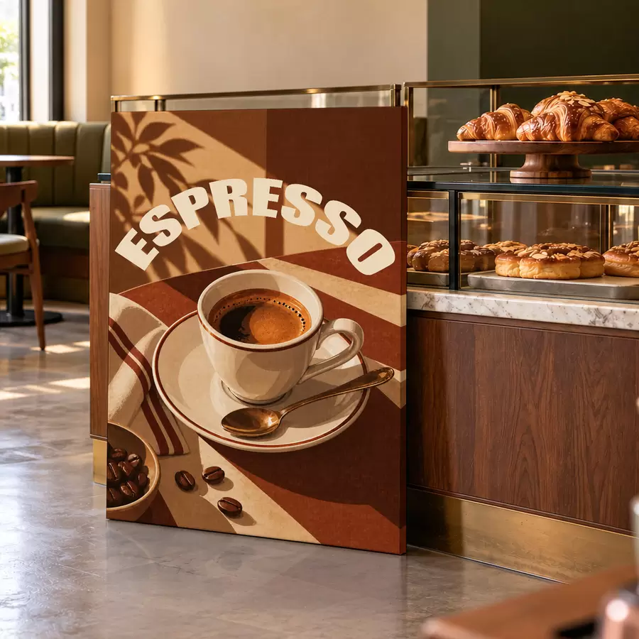  Peintures Un espresso parfumé pour des moments de détente s50871
