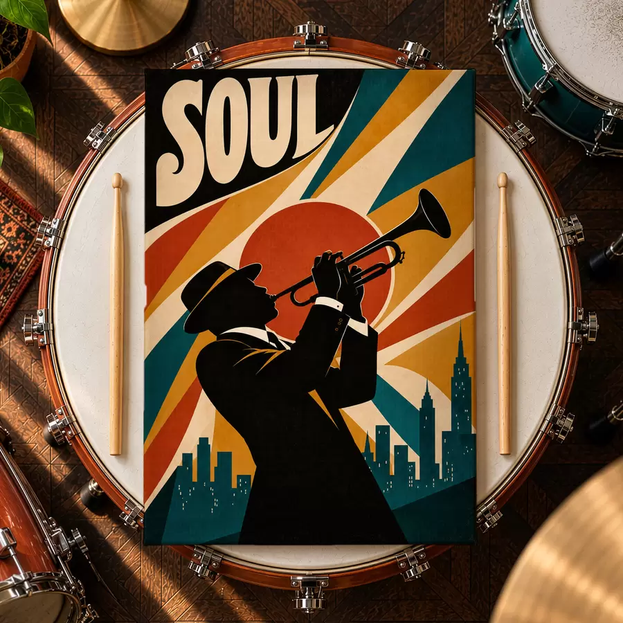  Peintures Les notes de jazz résonnent dans toute la ville s50925