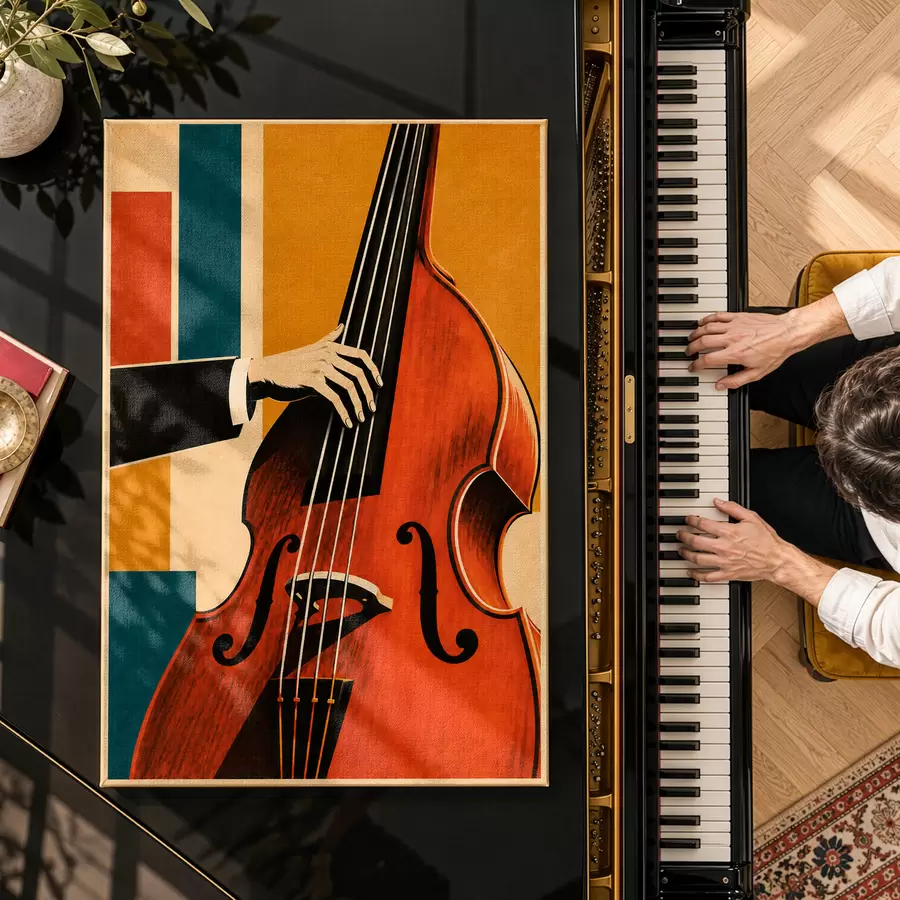  Peintures Une main élégante jouant d'un instrument de musique s50926