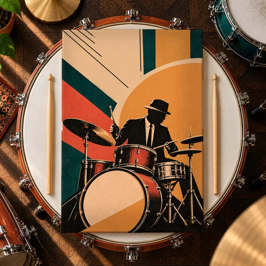  Peintures Des rythmes de jazz aux couleurs éclatantes s50928