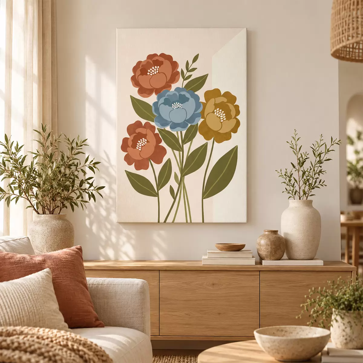  Peintures Des fleurs vibrantes dans des teintes pastel douces s50730