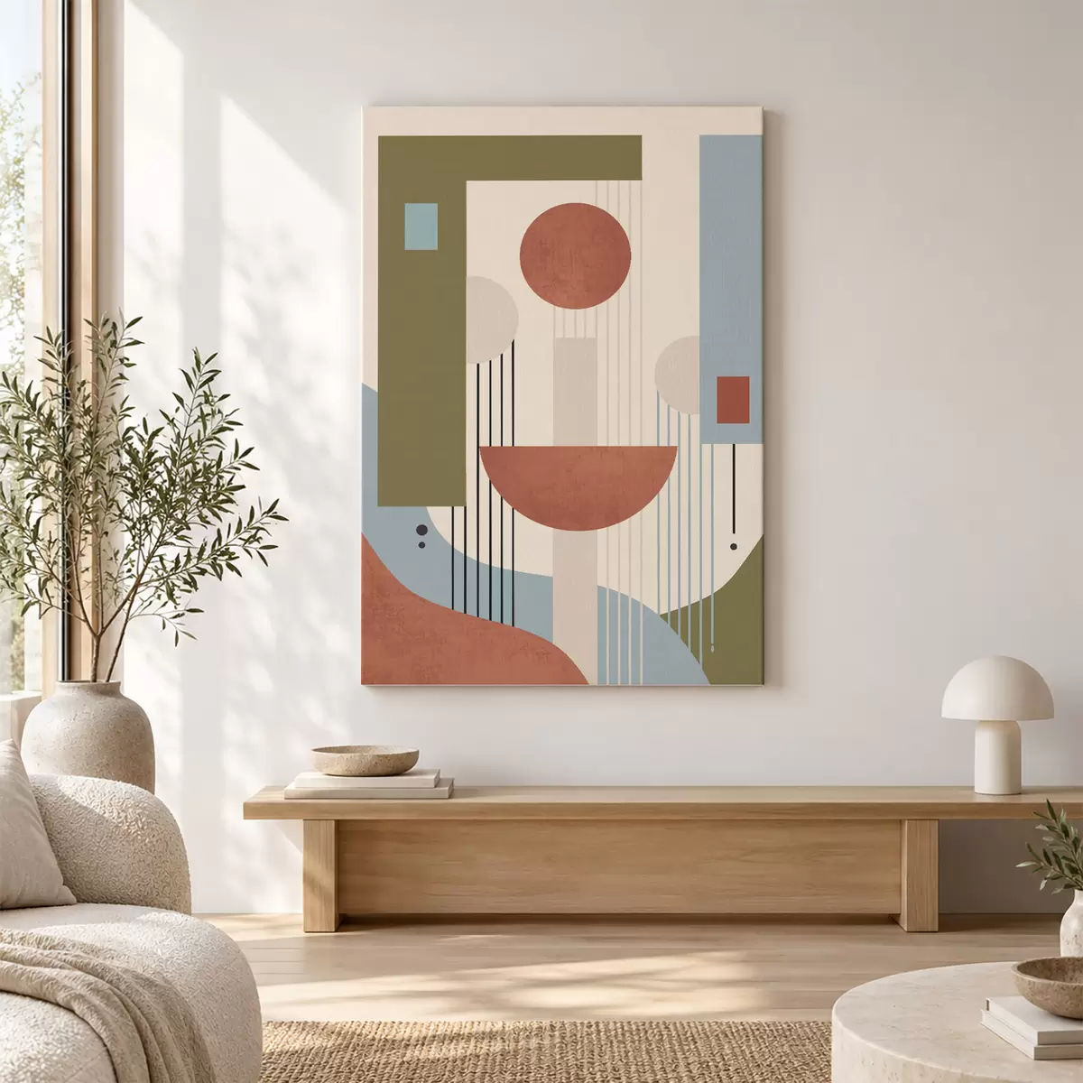  Peintures Formes abstraites dans des tons chauds s50732