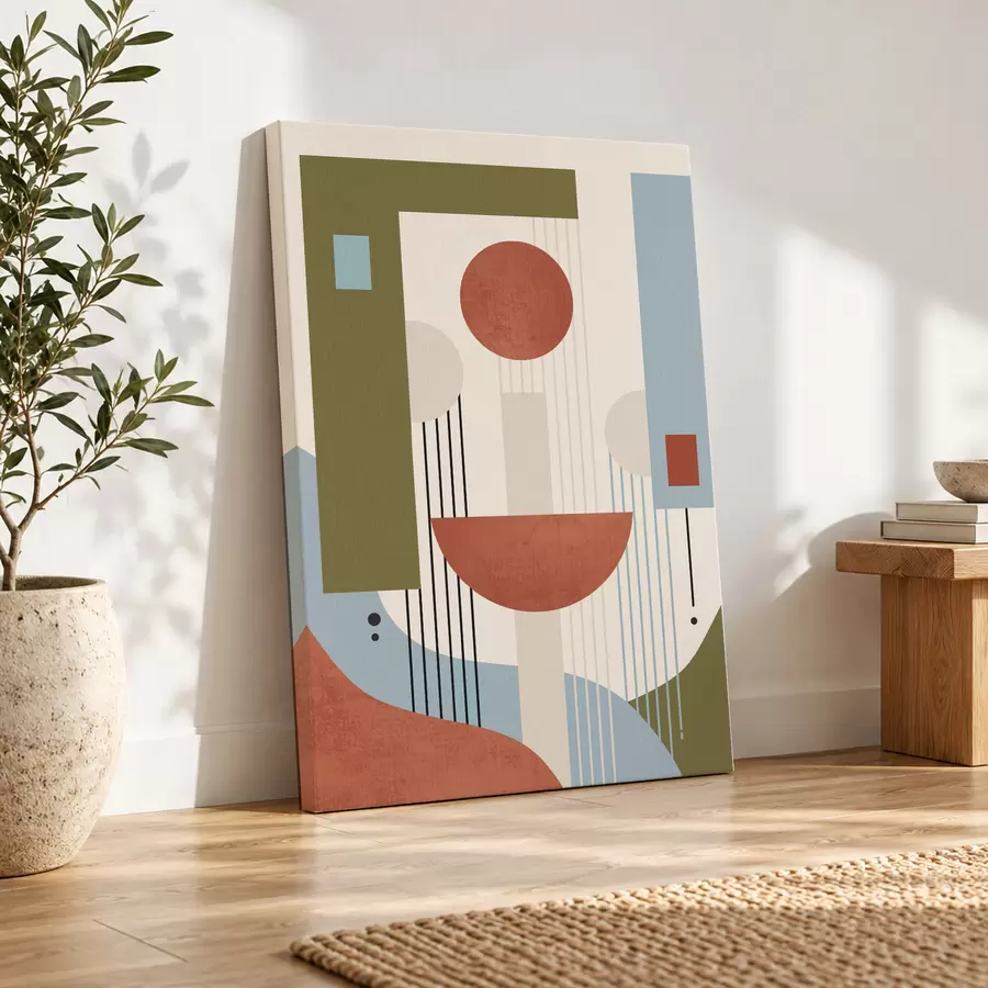  Peintures Formes abstraites dans des tons chauds s50732