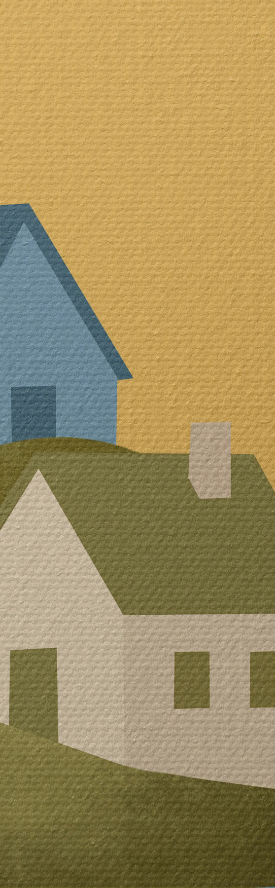  Peintures Des maisons de charme au bord d'un plan d'eau paisible s50734