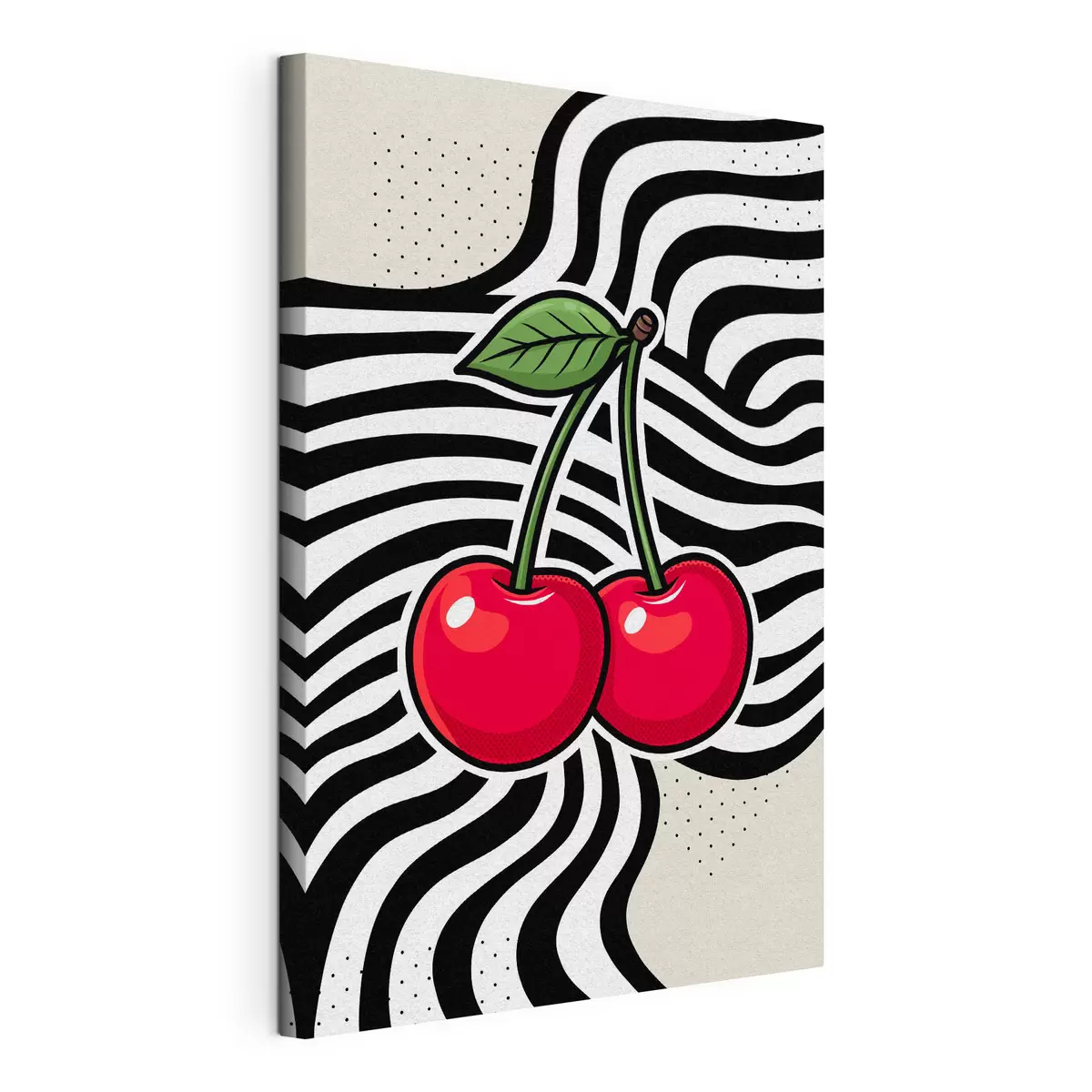  Peintures Des cerises espiègles sur un fond élégant s50787