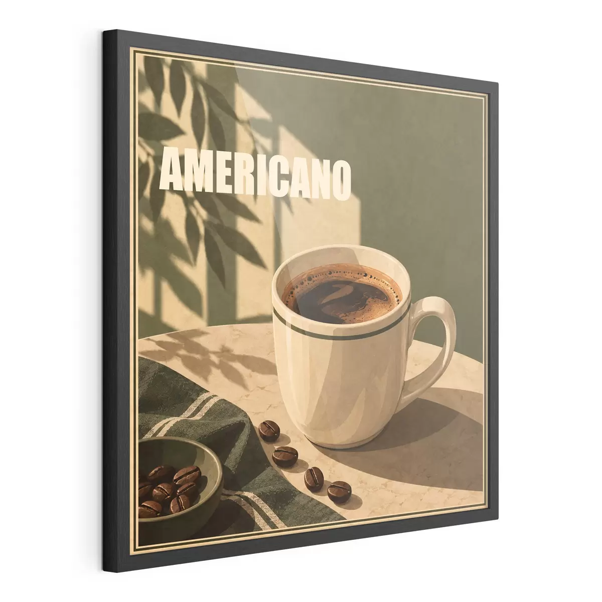 Poster Geniet van het moment met Americano f50872