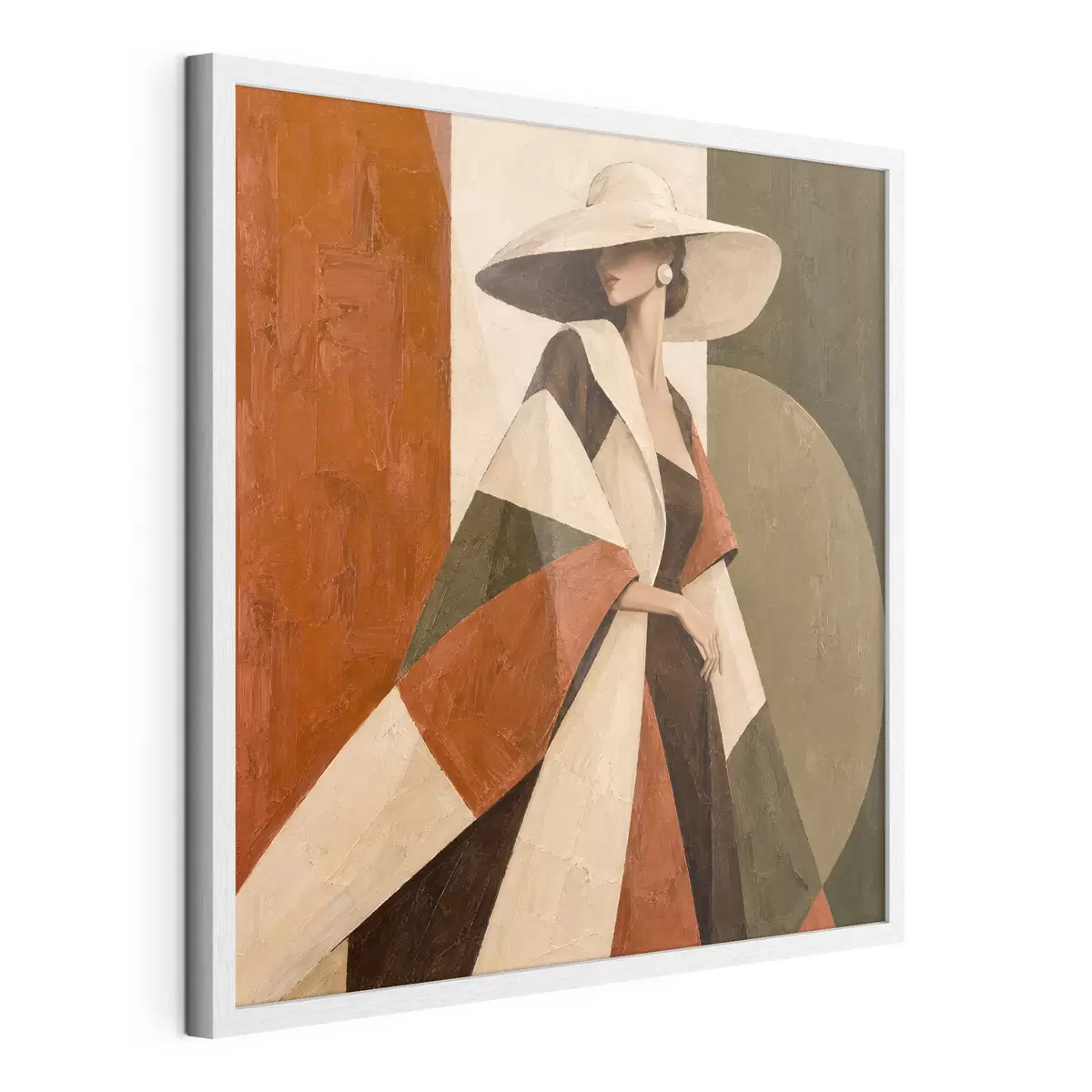 Poster Chique elegantie in levendige kleuren f50879