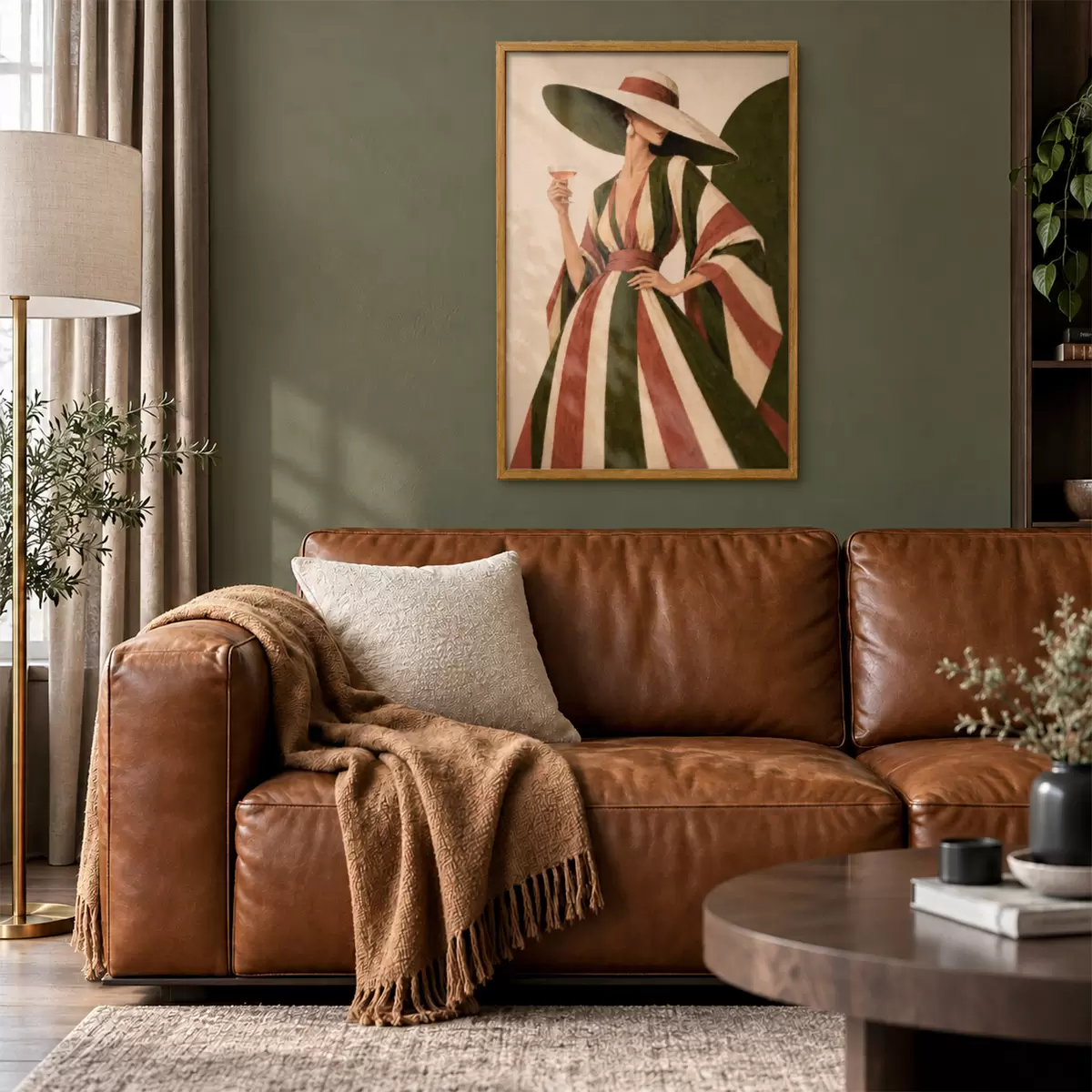 Poster Een elegante stijl met een verfrissend drankje f50880