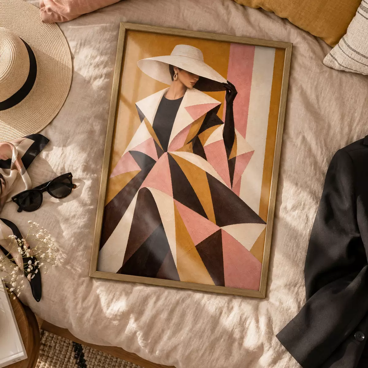 Poster Chique elegantie in opvallende patronen f50882