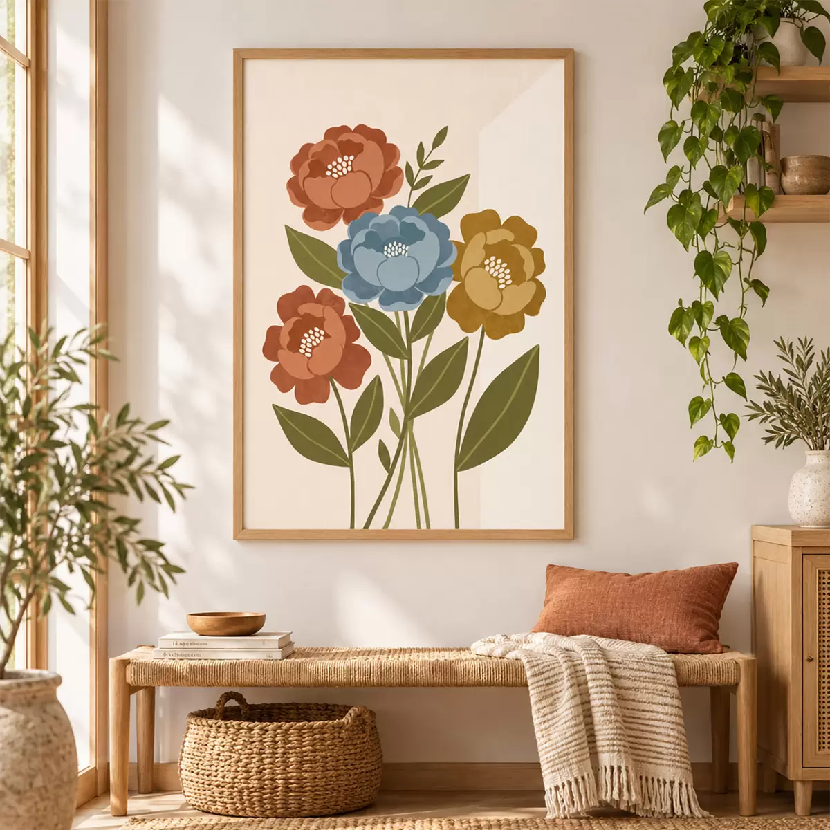 Affiche Un ravissant bouquet de fleurs illustrées f50730