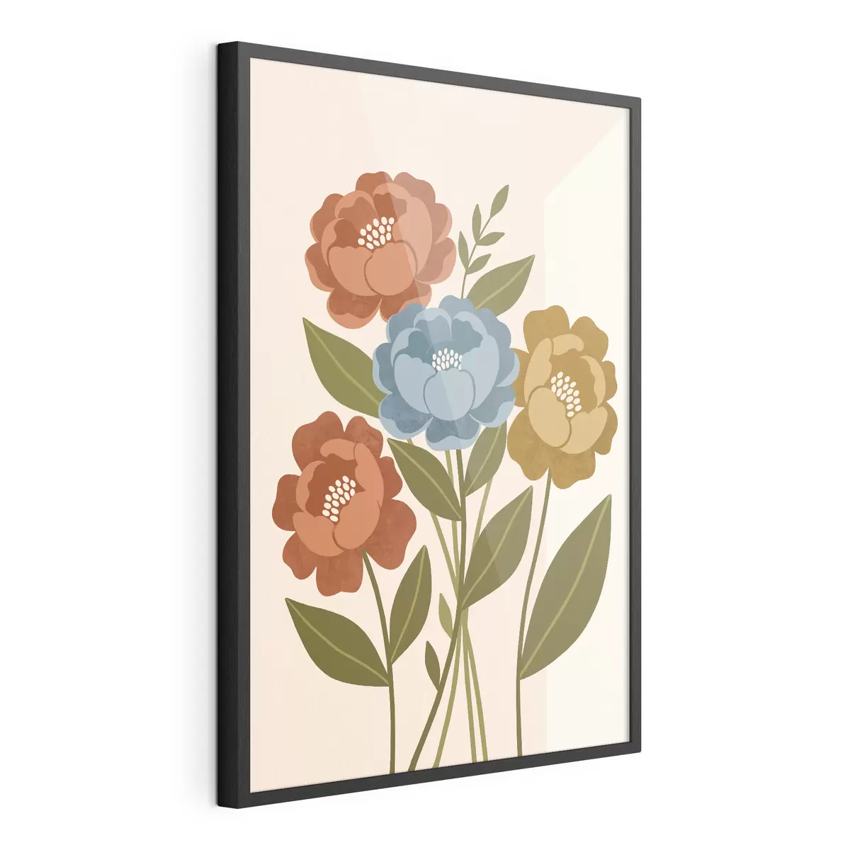 Affiche Un ravissant bouquet de fleurs illustrées f50730