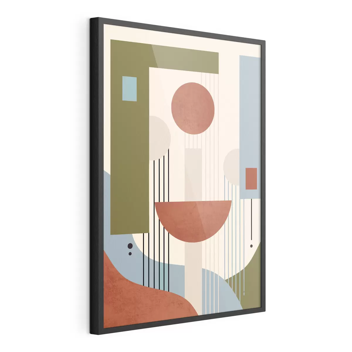 Affiche Formes abstraites dans des tons terreux f50732