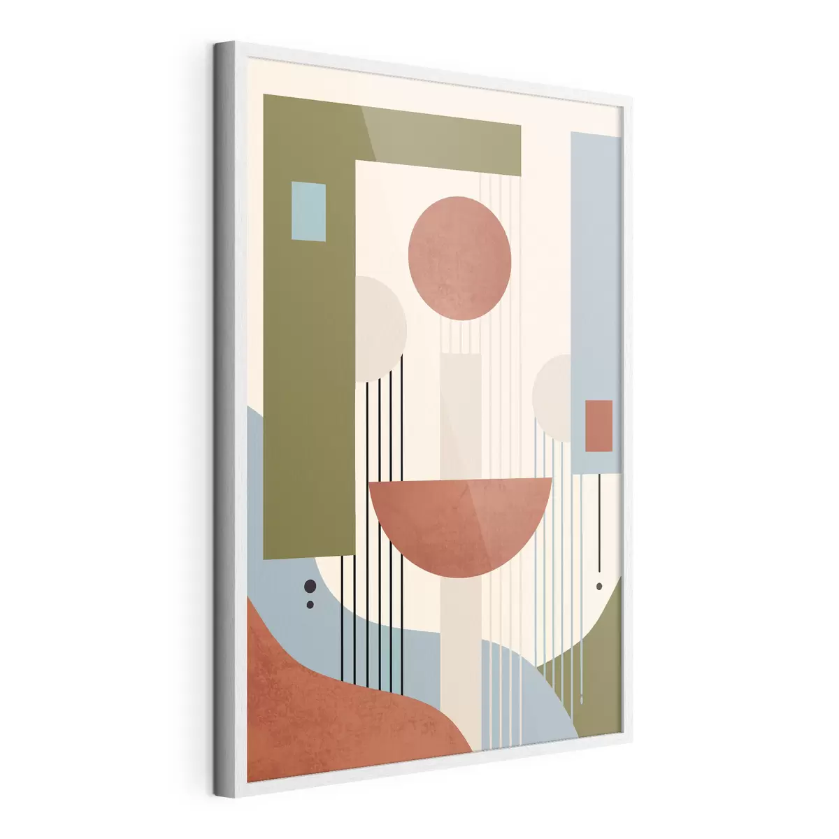 Affiche Formes abstraites dans des tons terreux f50732