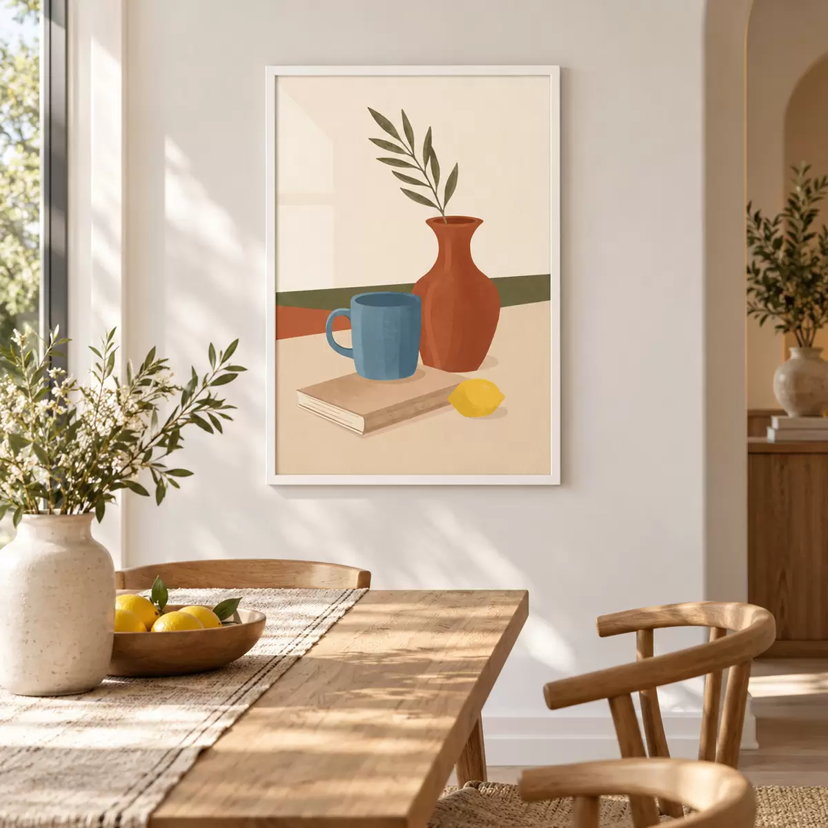 Affiche Une nature morte chaleureuse aux teintes douces f50735