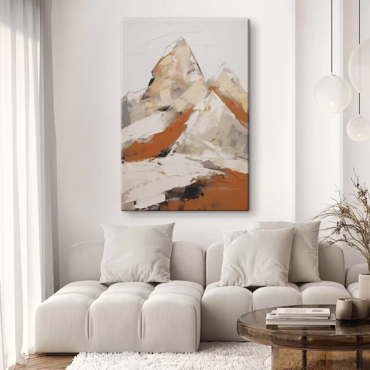  Peintures Montagnes abstraites, imitation d'un tableau s51126