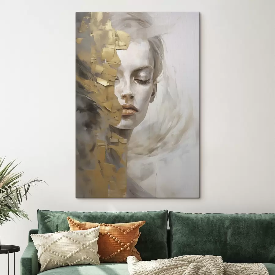  Peintures Portrait abstrait, imitation d'un tableau s51129