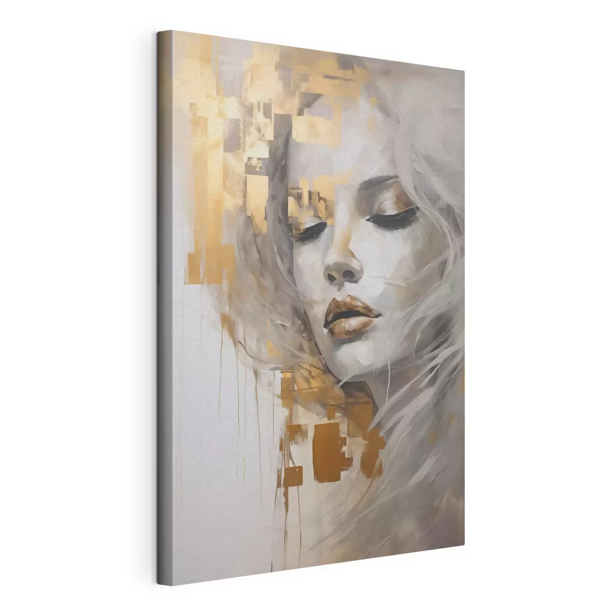 Peintures Portrait abstrait d'une jeune femme, imitant une peinture s51130