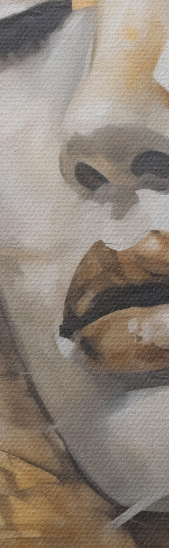  Peintures Portrait abstrait d'une jeune femme, imitant une peinture s51130