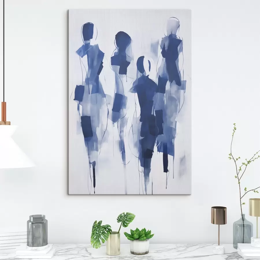  Peintures Silhouettes abstraites, imitation de la peinture s51131