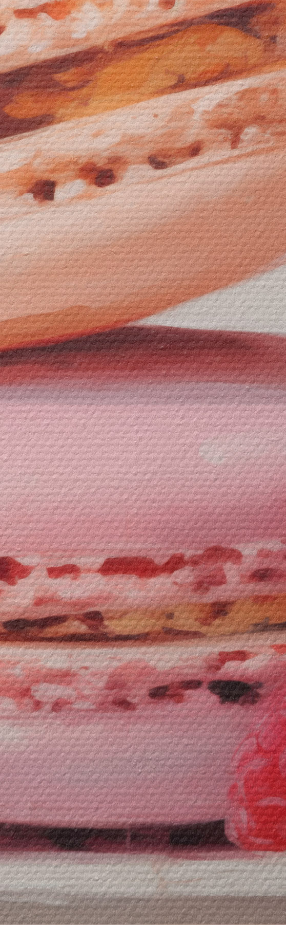 Schilderijen Macarons op een bord, in de stijl van een schilderij s51143