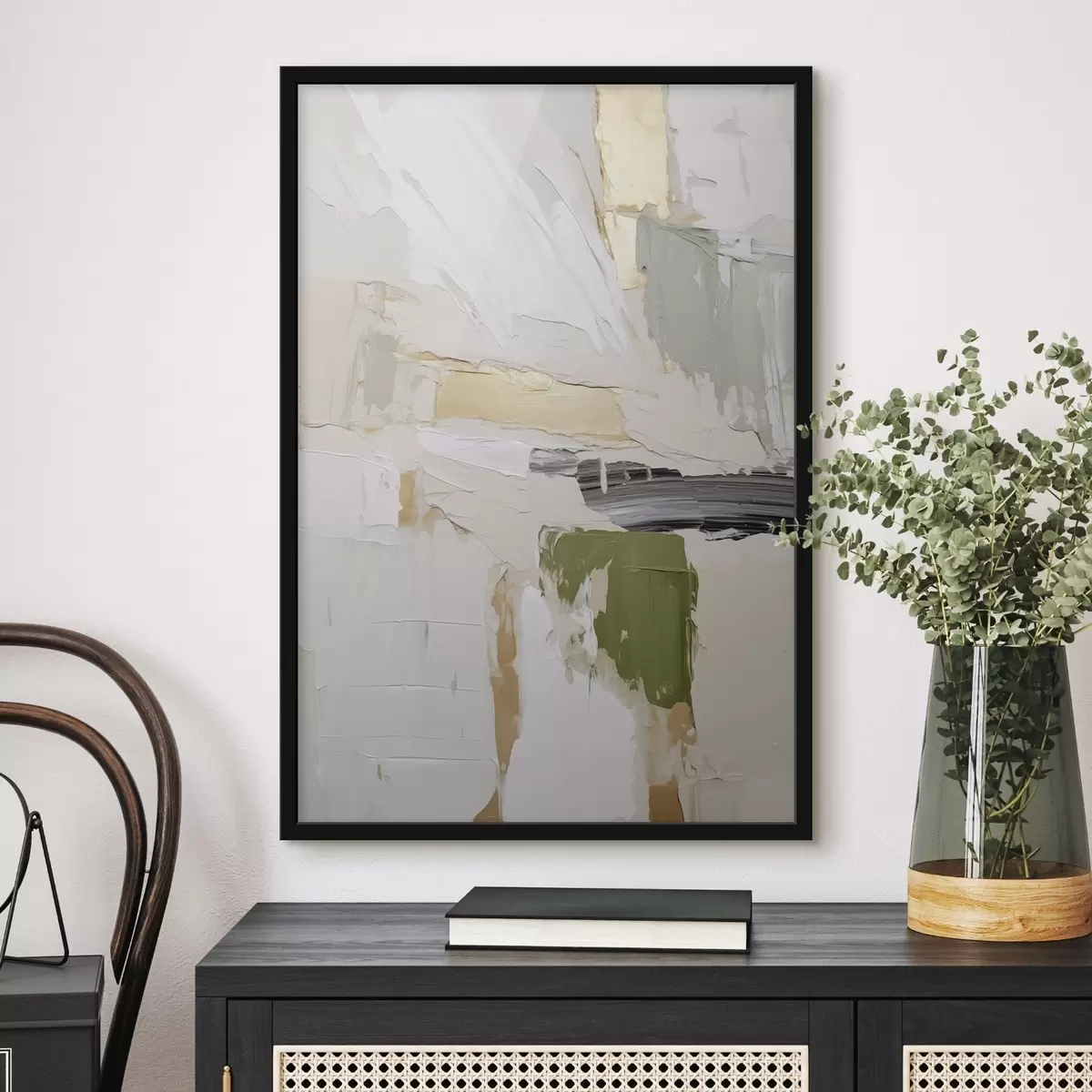 Poster Abstractie, imitatie van de schilderkunst f50995