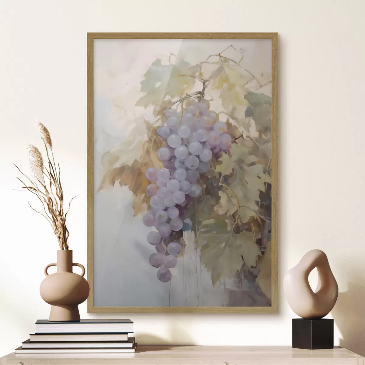 Poster Druiven, imitatie van een schilderij f51124