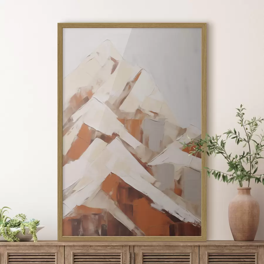 Papier peint photo Montagnes, imitation d'un tableau f51125